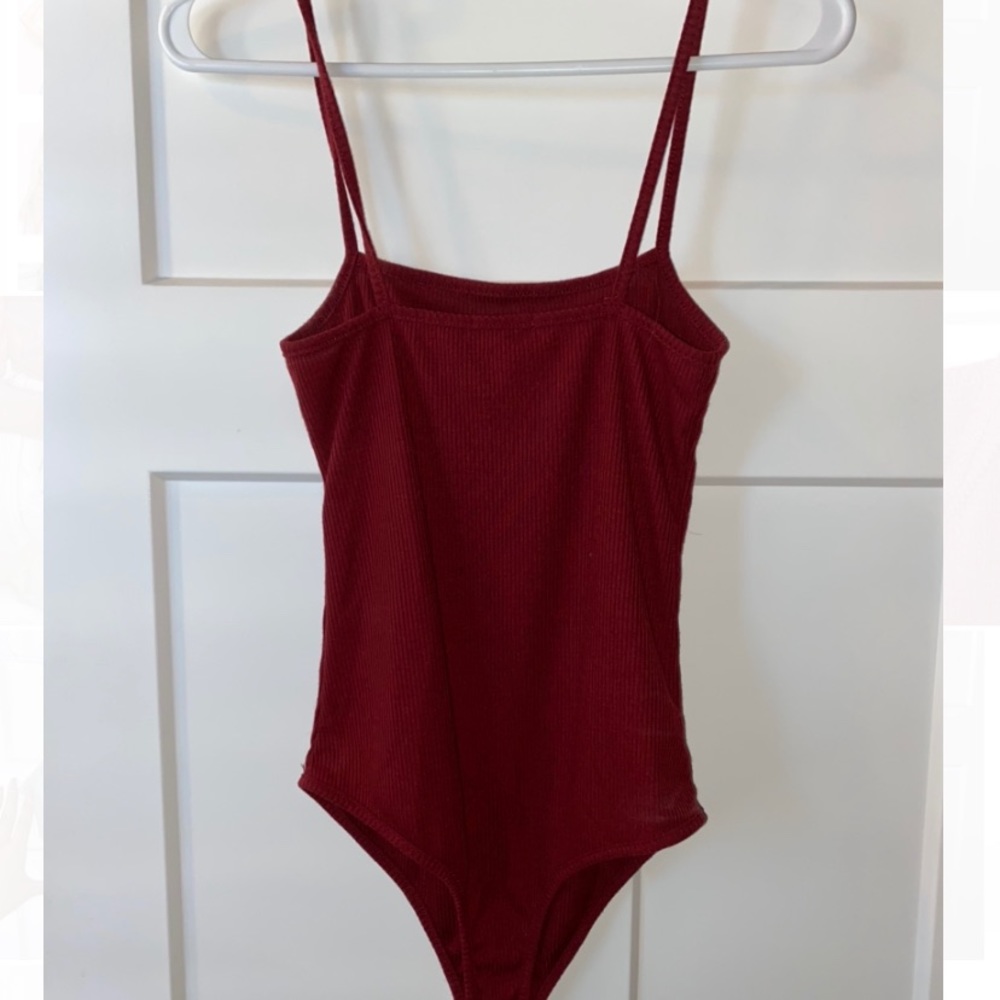 Burgundy bodysuit